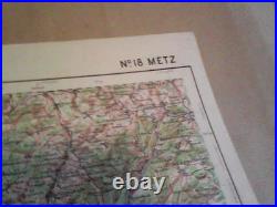 100 Cartes d'ETAT-MAJOR. Région metz nancy VERDUN-Guerre 1914-1918