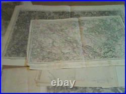 100 Cartes d'ETAT-MAJOR. Région metz nancy VERDUN-Guerre 1914-1918