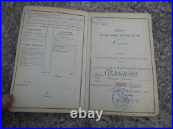 1880 1914 Lot Boite a Shako Livret & Fourchette Garde Républicain Corse