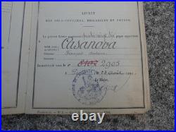 1880 1914 Lot Boite a Shako Livret & Fourchette Garde Républicain Corse