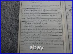 1880 1914 Lot Boite a Shako Livret & Fourchette Garde Républicain Corse