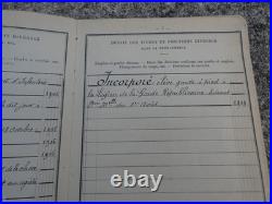 1880 1914 Lot Boite a Shako Livret & Fourchette Garde Républicain Corse