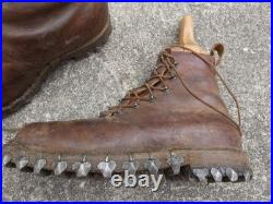 1880 1918 Rare Paire de Brodequins de Chasseur Alpin BCA Taille 41