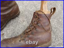 1880 1918 Rare Paire de Brodequins de Chasseur Alpin BCA Taille 41