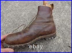 1880 1918 Rare Paire de Brodequins de Chasseur Alpin BCA Taille 41