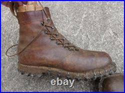 1880 1918 Rare Paire de Brodequins de Chasseur Alpin BCA Taille 41