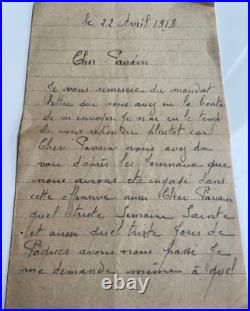 1916 à 1918 correspondances de M. Pierre PAING, Parrain de Guerre 1916 à 1918 correspondances de M. Pierre PAING, Parrain de Guerre