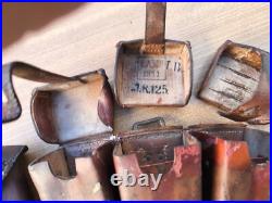 2 cartouchières cuir allemandes WW1 bien datées, Stuttgart, IR 125 Wurtemberg