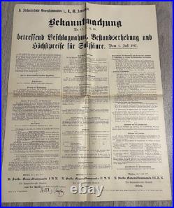 4 Affiches WWI Allemandes 1917 Réquisitions Bavière Original German Posters WK1