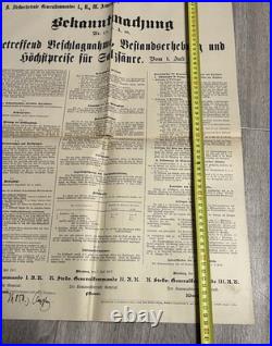 4 Affiches WWI Allemandes 1917 Réquisitions Bavière Original German Posters WK1