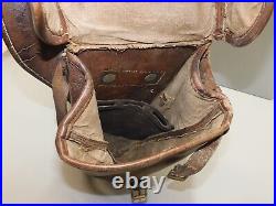 -ANCIENNE PAIRE de FONTES de CAVALERIE en CUIR WW1 Jus de grenier MILITARIA D