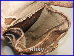 -ANCIENNE PAIRE de FONTES de CAVALERIE en CUIR WW1 Jus de grenier MILITARIA D