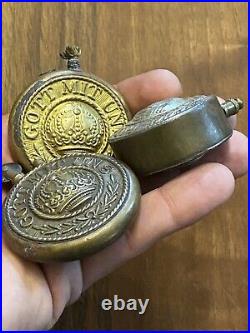 ANCIENS BRIQUETS DE POILU WW1 TRANCHEES 14-18 Gott Mit Uns & Prusse & Allemagne