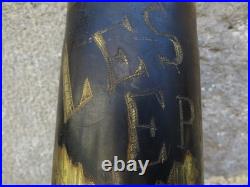 ART TRANCHEE RARE douille OBUS NOIRCI, LES EPARGES OISEAUX NID dans un CHENE