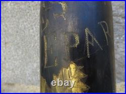 ART TRANCHEE RARE douille OBUS NOIRCI, LES EPARGES OISEAUX NID dans un CHENE