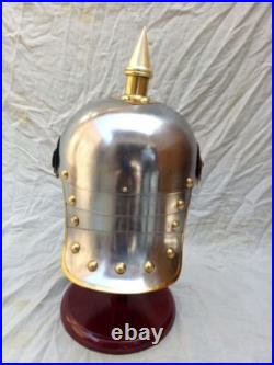 Acier & Laiton Pointe Première Guerre Mondiale Allemand Prussien Fr Badge Casque