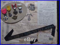 Aeronavale Pilote escadrille 5 B 2 1918 1925 Brevet médailles diplomes