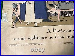 Affiche Guerre Croix Rouge U S Le Coeur De L'amerique France 14/18 Ww 1