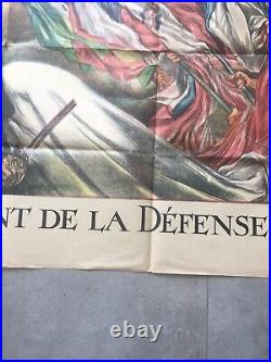 Affiche JULES ABEL FAIVRE- WW1 4 ème EMPRUNT DEFENSE NATIONALE 80113 cm