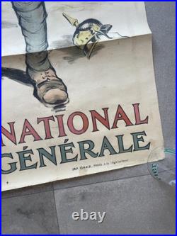 Affiche originale Emprunt National Marcel Falter WW1 1914 1918