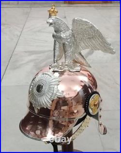 Aigle impérial militaria allemand officier prussien Pickelhaube casque en