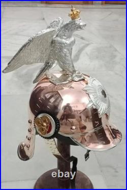 Aigle impérial militaria allemand officier prussien Pickelhaube casque en