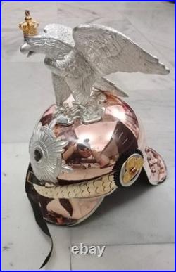 Aigle impérial militaria allemand officier prussien Pickelhaube casque en