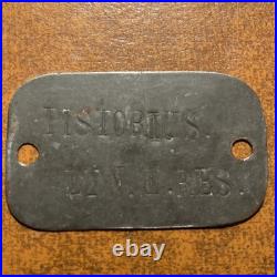 Allemagne Plaque Identité Officier Landwehr infanterie KIA 1917 EK Marke WW1