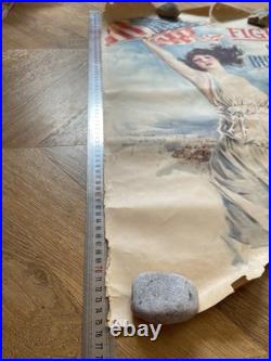 AnciAncienne affiche de propagande américaine premiere guerre mondial WW1 Vintag