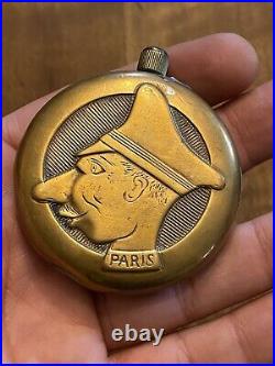 Ancien Briquet De Poilu Ww1 Objet Des Tranchees 14-18 Caricature Kronprinz