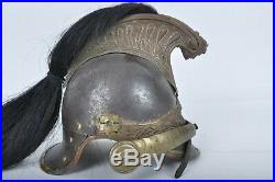 Ancien casque modèle 1874 troupe de Dragons cavalerie 14 18 ww1 poilu