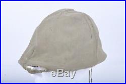 Ancien couvre casque Adrian en toile cachou coloniale RIC Dardanelles Orient