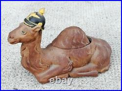 Ancien moutardier CASQUE À POINTE allemand chameau dromadaire spike helmet camel