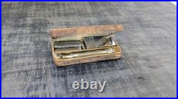 Ancien nécessaire de rasage Gillette Khaki Set WW1 complet avec lames d'origine