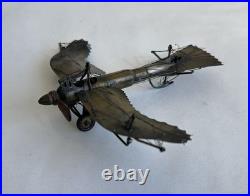 Ancien rare avion airplane Fokker trench art travail de poilu tranchée WWI 14-18