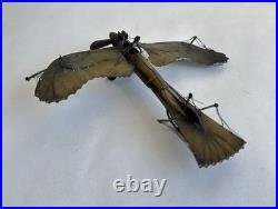 Ancien rare avion airplane Fokker trench art travail de poilu tranchée WWI 14-18