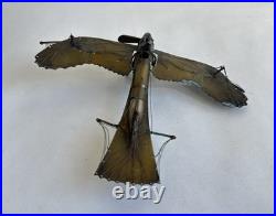 Ancien rare avion airplane Fokker trench art travail de poilu tranchée WWI 14-18