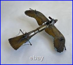 Ancien rare avion airplane Fokker trench art travail de poilu tranchée WWI 14-18