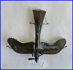 Ancien rare avion airplane Fokker trench art travail de poilu tranchée WWI 14-18