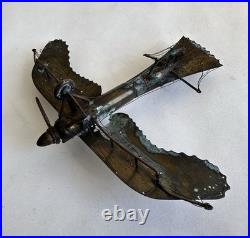 Ancien rare avion airplane Fokker trench art travail de poilu tranchée WWI 14-18
