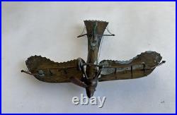 Ancien rare avion airplane Fokker trench art travail de poilu tranchée WWI 14-18