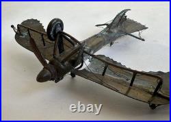 Ancien rare avion airplane Fokker trench art travail de poilu tranchée WWI 14-18