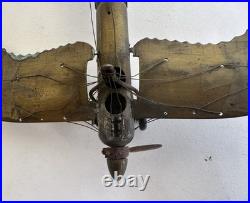Ancien rare avion airplane Fokker trench art travail de poilu tranchée WWI 14-18