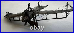 Ancien rare avion airplane Fokker trench art travail de poilu tranchée WWI 14-18