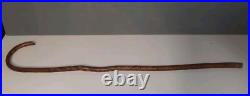Ancienne Canne de Poilu gravée FISMES 1917 français Ww1 1914 1918