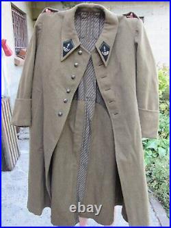 Ancienne Capote Manteau Officier Modele 1932 France 1940 Bcp Chasseurs A Pied
