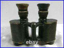 Ancienne Paire De Jumelles Jules Huet Militaria Guerre 14 / 18 Ww1