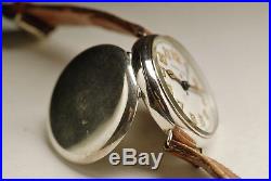 Ancienne montre POILU MILITAIRE Médical AMBULANCE 1914 Vintage TRENCH watch