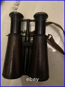 Ancienne paire de jumelles militaire 1er guerre, avec étui d'origine