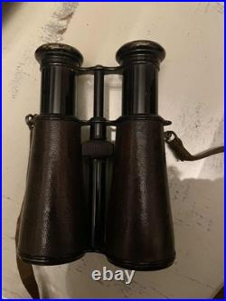 Ancienne paire de jumelles militaire 1er guerre, avec étui d'origine
